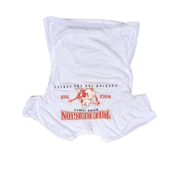 Vintage True Religion Shirt XXL BIG LOGO WHITE - Picture 4 of 8